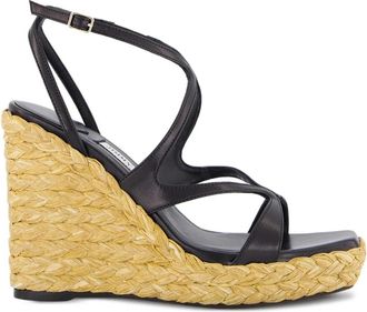 Jimmy Choo London Ayla 110 Wedge - Dames - Sleehakken - Zwart - 41 EU - Schoenen