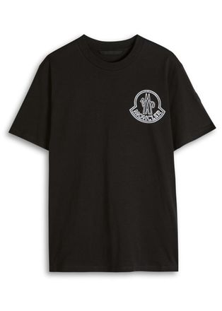 Moncler New Badge Logo-print Cotton T-shirt - Black - Xxxl