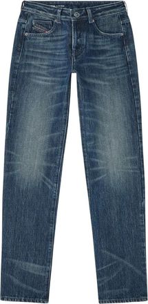 Diesel Regular Jeans Regular Waist D-Heel - Dames - Regular Fit Jeans - Blauw - W26 - Katoen - Jeans