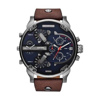 Diesel Accessoires, Heren, Bruin, ONE Size, Leer, Dz 7314 Horloge