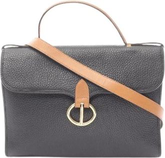 Dior Pre-owned Handbags, female, Black, Size: ONE SIZE Pre-owned Leather Handbag