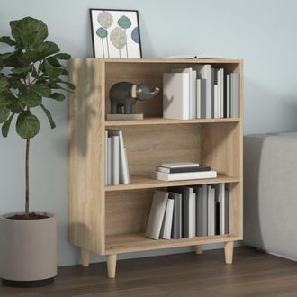 vidaXL Vidaxl - Aparador De Madera Contrachapada Roble Sonoma 69,5x32,5x90 Cm