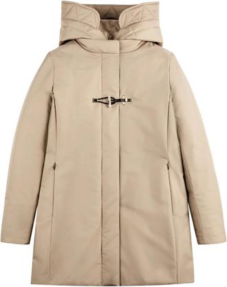 Fay Toggle Coat Tecnico DB Front Stac - Dames - Mantel - Beige - L - Jassen