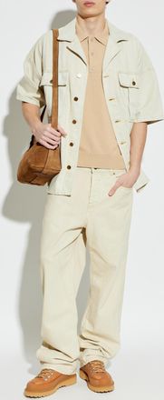 Balmain Loose Jeans, Mens, Beige