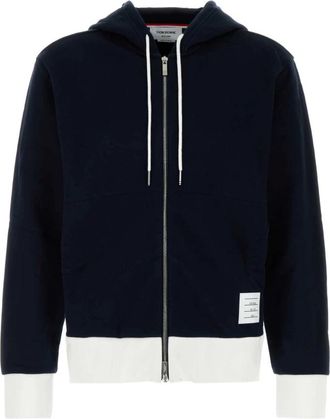 Thom Browne Heren, Sweatshirts & Hoodies, Blauw, Maat: XL Jersey