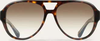 Ferragamo Women Aviator frame sunglasses Brown