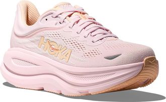 Hoka One One Bondi 9 Womens Shoes Lilac Cream/Tangerine Glow : 10.5 B - Medium