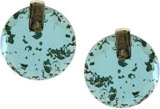 Olivia Welles Didi Cut Ice Stud Earrings in Gold /Turquoise at Nordstrom Rack
