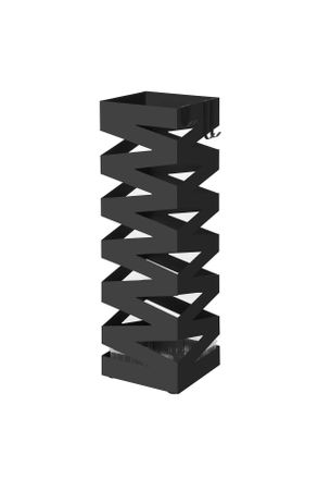 Boxxx Schirmst&auml;nder, Schwarz, Metall, 15.5x49x15.5 cm, Tropfschale, Garderobe, Schirmst&auml;nder