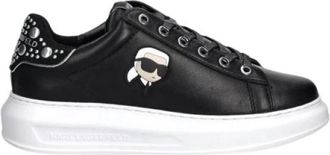 Karl Lagerfeld Kapri Sneakers - Dames - Sneakers - Zwart - 38 EU - Leer - Schoenen