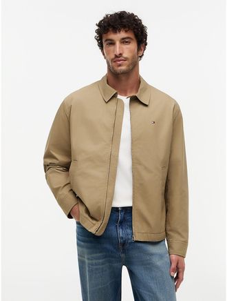 Tommy Hilfiger Mens Lightweight Zip Ivy Jacket - Beige - XXL
