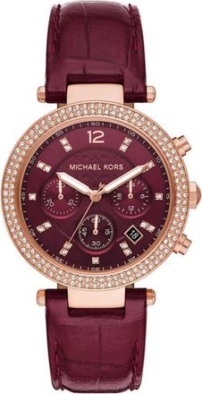 Michael Kors Mk 6986 Horloge - Dames - Horloges - Roze - ONE Size - Leer - Accessoires
