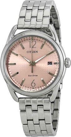 Citizen LTR Eco-Drive Light Pink Dial Ladies Watch FE6080-71X