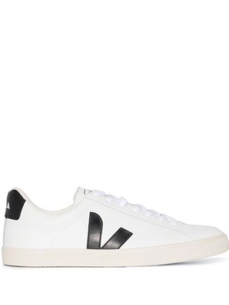 Veja White Lace Up Sneaker