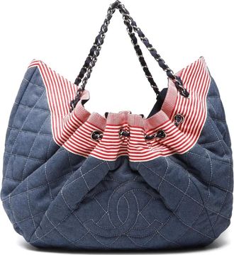 Chanel Borsa tote Coco Cabas 2009-2010 - Blu