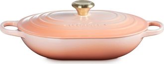 LE CREUSET 3.75-Quart Oval Enameled Cast Iron Casserole in Peche at Nordstrom