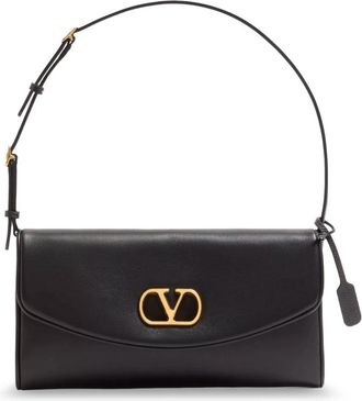 Valentino Garavani De Vain Small Nappa Schoudertas - Dames - Schoudertassen - Zwart - ONE Size - Leer - Tassen