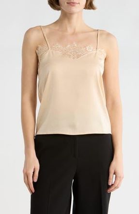 NSR Lace Trim Camisole in Champagne at Nordstrom Rack, Size X-Small
