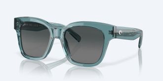 Costa Womens Nusa Polarized Sunglasses In Crystal Aquamarine Gray Gradient