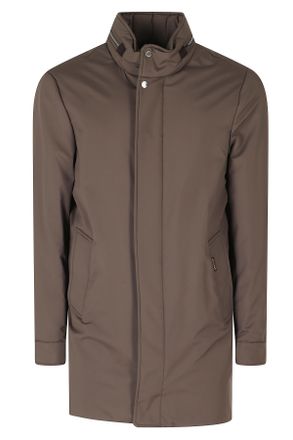 Moorer Mink Bracci Skt Polyester High-Neck Jacket