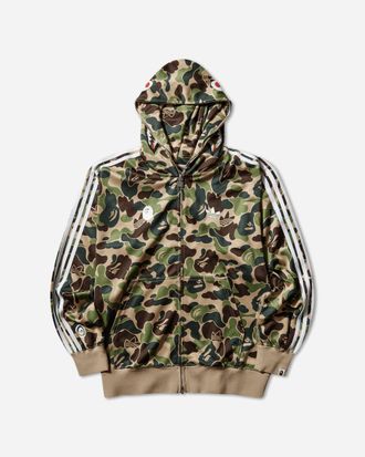 adidas BAPE Shark Track Hoodie Crew Green