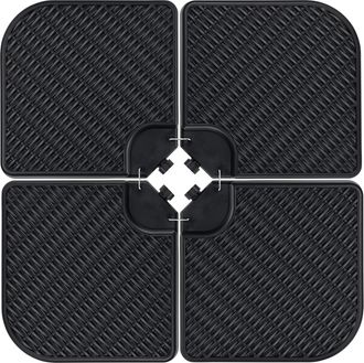 Best Choice Products 4-Piece Cantilever Offset Patio Umbrella Stand Square Base Plate Set w/ Easy-Fill Spouts