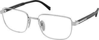 Prada Demo Rectangular Mens Eyeglasses PR B51V 1BC1O1 53