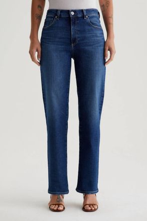 AG - Adriano Goldschmied Brinley Mid Rise Straight Leg Jeans In Poetic