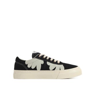 Stepney Workers Club S.w.c. Stepney Workers Club, Schoenen, Heren, Zwart, 42 EU, Handgeschilderde canvas sneakers zwart-wit