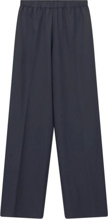 Fabiana Filippi Broeken, Dames, Blauw, 2Xl, Wol, Wide Broeken