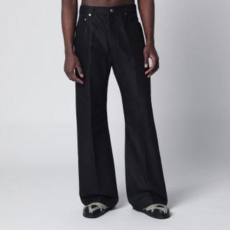 Rick Owens Pantalone nero in misto cotone