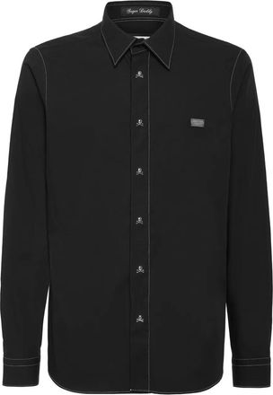 Philipp Plein Camicia Sugar Daddy a maniche lunghe - Nero