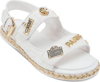 Karl Lagerfeld Charlay Rue Pins Slingback Sandal in Bright White at Nordstrom, Size 6.5