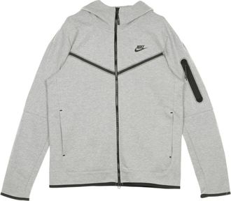 Nike Tech Fleece Zip Hoodie - Heren - Sportshirts - Grijs - 2XL - Katoen - Fitness