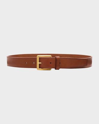 Saint Laurent Minimal Leather Belt