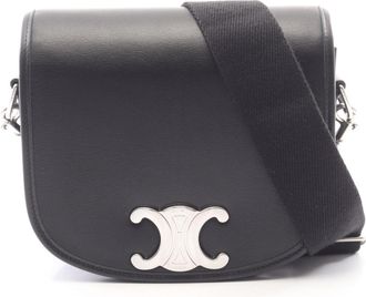 Celine Black Leather Handbag Shoulder Bag (Pre-Owned)