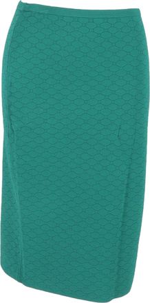 Diane Von F&uuml;rstenberg Diane Von Furstenberg Patterned Midi Skirt in Green Wool