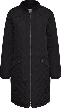 Cream Gewatteerde Jas Pitch Black - Dames - Parka Jassen - Zwart - 3XL - Jassen