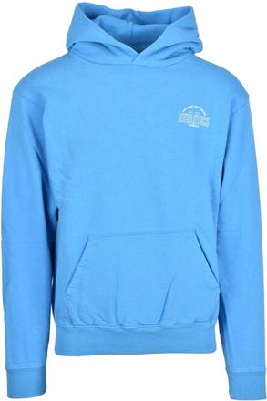Sporty & Rich Katoenen Sweatshirt - Klassiek Model - Heren - Hoodies - Blauw - S - Katoen - Hoodies & sweatvesten