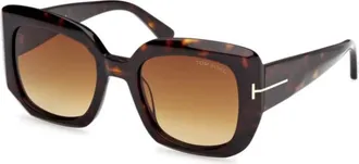 Tom Ford Sunglasses, unisex, Brown, Size: 52 MM Carla-02 Sunglasses