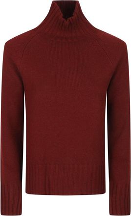 Max Mara Jersey de cuello alto Mantova - Knitwear - Mujer - Rojo - XS