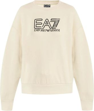 Emporio Armani Felpa con stampa logo - Toni neutri