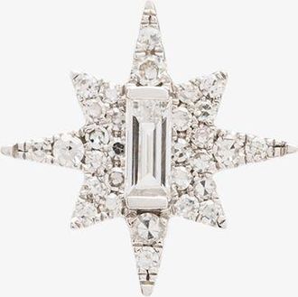 Roxanne First 14K White Gold Beckys Diamond Star Stud Earring - Womens - Diamond/14kt White Gold