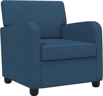 vidaXL Sill&oacute;n Azul Tela Vidaxl