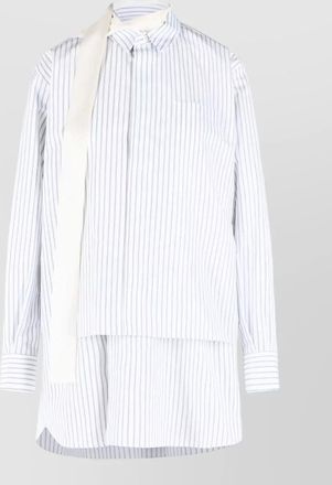 sacai mini shirt dress