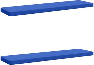 vidaXL Cojines Para Banco De 2 Piezas Vught 2 Uds. 100% Poli&eacute;ster Vidaxl