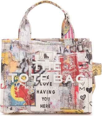 Marc Jacobs Pop Americana Canvas Small Tote - Dames - Shoppers - Veelkleurig - ONE Size - Katoen - Tassen