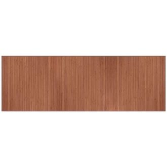 vidaXL Alfombra Rectangular Bamb&uacute; Marr&oacute;n 100x300 Cm Vidaxl
