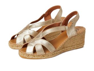 Toni Pons Lucia-As Womens Sandals Champagne : EU 39 (US Womens 8-8.5) M, Leather/Rubber