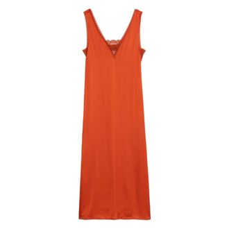 Zadig&Voltaire Renzo Satin Dress - Dames - Casual kleedjes - Rood - XS - Satijn - Kleedjes